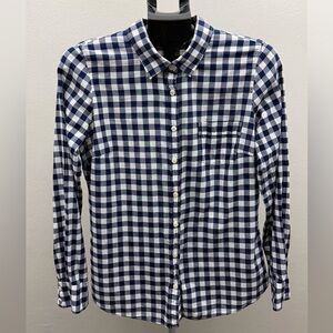 J.Crew The Perfect Shirt in Navy Gingham